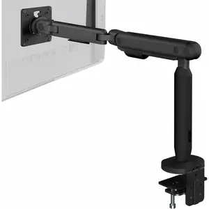 Flexible Mechanical Arm Single Ultrawide  Desk Mount for Up to 35 inch Screens, Heavy Duty Clamp, Holds Ultra Wides Up to 24.2 lbs, Black, STAND-V10PH