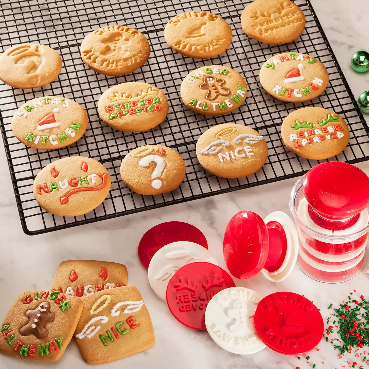 Santas Kitchen Cookie Stamp