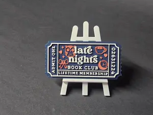 Late Nights Book Trope Ticket Magnet