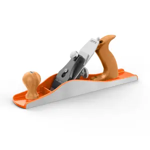 JORGENSEN No.5 Wood Planer, Hand Planer for Woodworking, Jack Plane for Flattening, Smoothing - Professional Hand Plane with Ductile Iron Body, Adjustable Cutting Depth, Ergonomic Handle