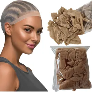 Ultra-thin Transparent HD Wig Caps in 5/10/15/20/30pcs - High-elasticity Nylon Mesh Hair Nets, Skin-like Realistic HD Wig Caps, Ultra-thin Invisible Brown Transparent Lace Front Wig Caps, Breathable and Comfortable, Perfectly Suitable for Hair