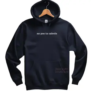 Embroidered Hoodie or Crew Neck, Long Sleeve, Classic fit, Unisex, Adult, no pos ta ca.