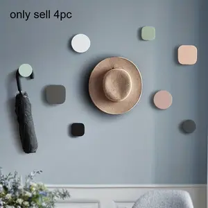 4 Nordic-Style Wall-Mounted Decorative Hooks for Cabinet Doors, Creative Coat Hooks