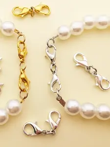 6pcs Zinc Alloy Lobster Clasps, Dual Head Shrimp Clips for Necklaces & Bracelets, DIY Jewelry Making Accessories, Durable Connectors, Beading Making