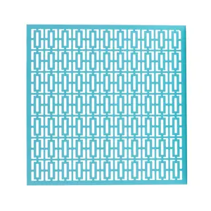 Breeze Block Metal Wall Tile: 15.5" x 15.5" Turquoise