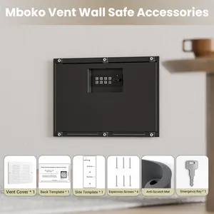 Digital Hidden Wall Mount Safe With Air Vent Cover, In Wall Safe Between Studs, Safe For Home Closet, Floor, Safe Box for Home, Hidden Wall Safe Between The Studs