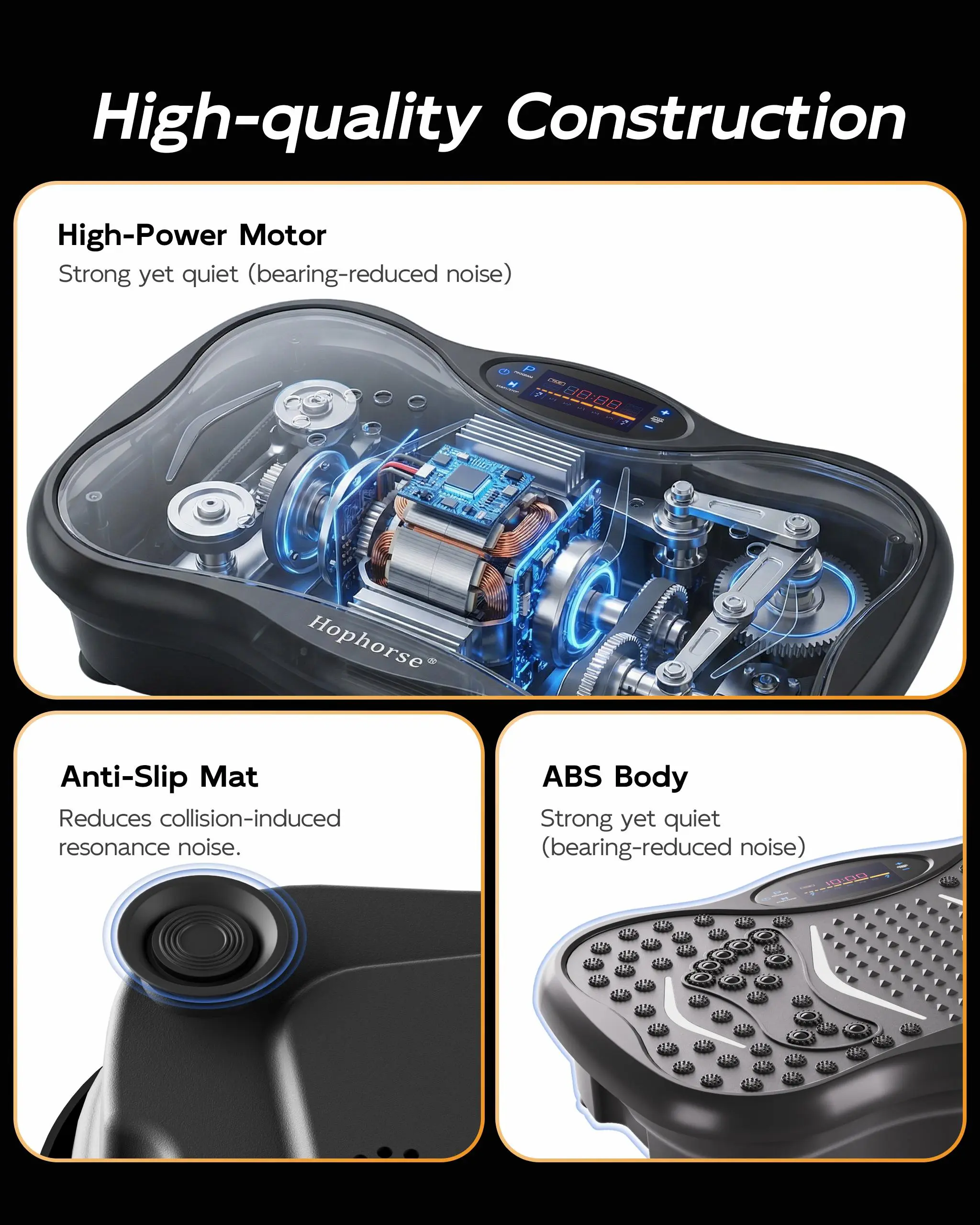 HopHorse High-Power Vibration Plate Exercise Machine Oscillating plate 330 lbs Weight Capacity Bluetooth Remote Control 3-in-1 Indoor Home Gym Fitness Equipment with 2 Resistance Bands Workout Station Whole Body Workout - TikTok Shop HopHorse High-Power Vibration Plate Exercise Machine Oscillating plate 330 lbs Weight Capacity Bluetooth Remote Control 3-in-1 Indoor Home Gym Fitness Equipment with 2 Resistance Bands Workout Station Whole Body Workout - TikTok Shop