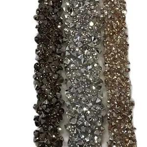 Rhinestone Glitter Decorative Tape - 20 Feet Glittering Sequin Fringe Floral Appliques