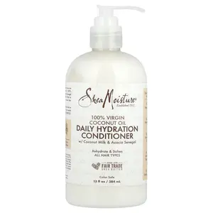 SheaMoisture 100% Virgin Coconut Oil, Daily Hydration Conditioner, All Hair Types, 13 fl oz (384 ml)