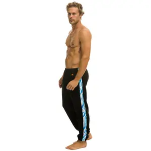 TIGER STRIPE SWEATPANTS - BLACK // BLUE TIGER
