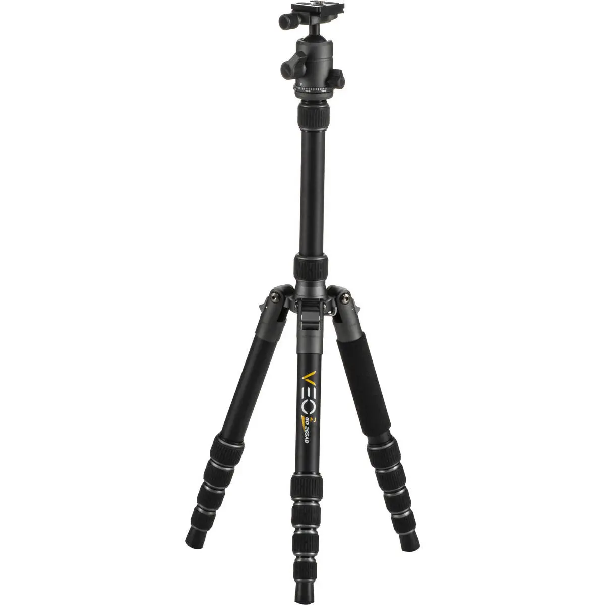 Vanguard VEO 2 GO 265AB Travel Tripod Kit, 5-Section Aluminum Tripod with T-50 Compact Ball Head, 56.25in Extended Height