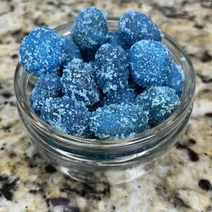 Andy-Ru's Sweets - Sour Blue Raspberry Gushers - Insanely Sour Candy Snack