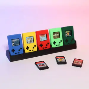 Mini Gameboy Case for Switch Game Cartridge Display Bar 5 Colorful Slots for Easy Access and Organization in Vibrant Gamebo-S Collision