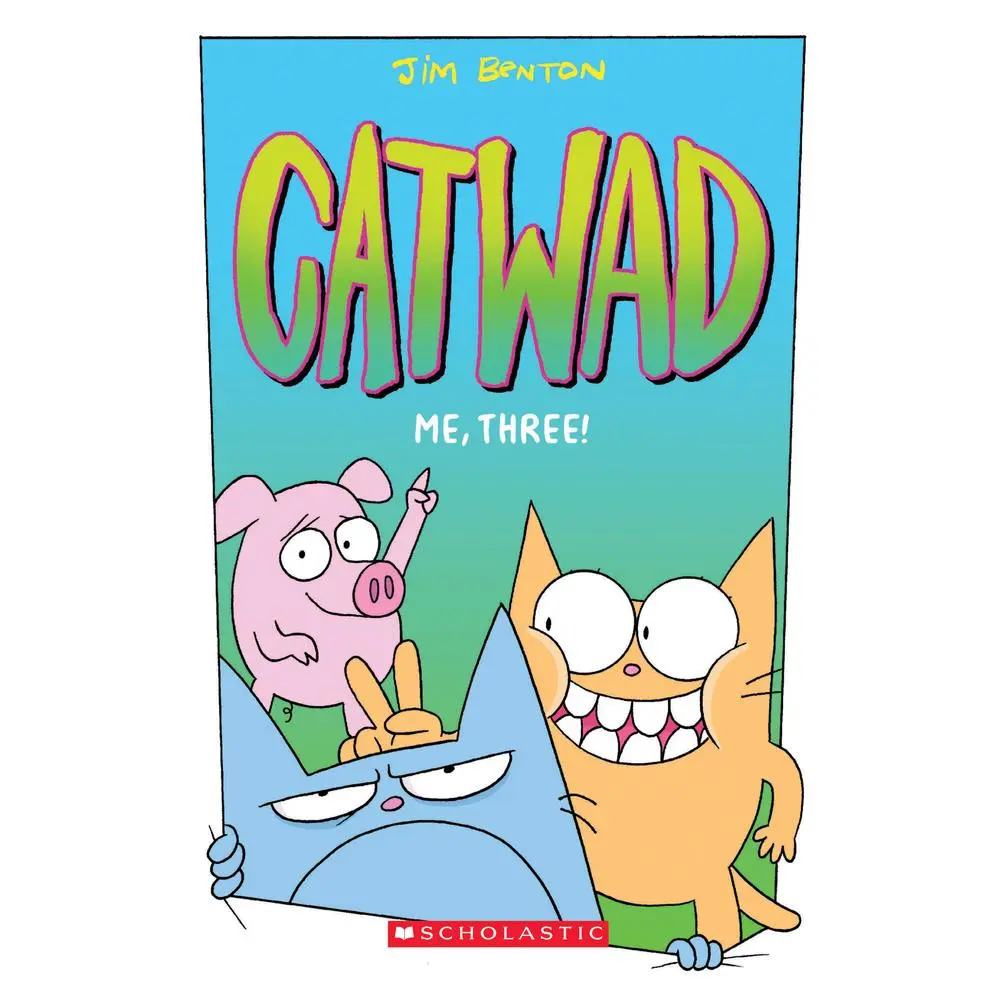 USED Book - Me, Three!: A Graphic Novel (Catwad #3): Volume 3 by Benton, Jim (Paperback) - english