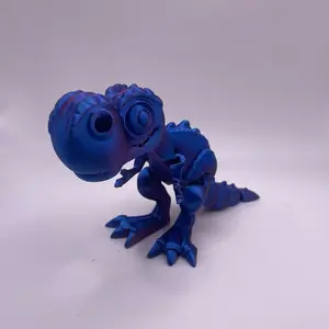 Flexi T-Rex Dinosaur Figurine 3D Printed – Articulated Desk Toy & Home Decor