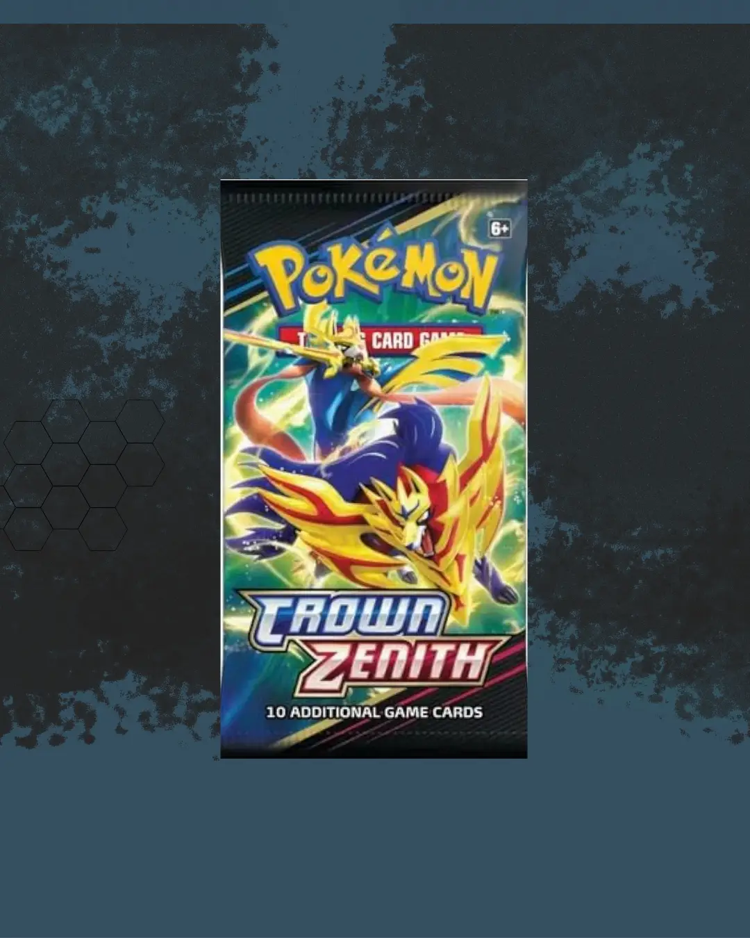 Pokémon TCG: Scarlet and Violet Crown Zenith Booster Pack - Live Rip and Ship - 10 Additional Game Cards - Non-Sports Trading Cards