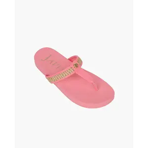 Squishee® Flip Flop Peanut/Pink