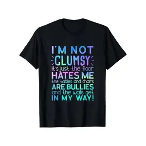 Summer t Shirts I'm Not Clumsy T Shirt Funny People saying Sarcastic Gifts T-Shirt, Trendy Cotton Tops Short Sleeve