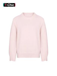 women's plain drop shoulder sweater, trendy chic casual long sleeve round neck jumper sweater knitwear for fall & winter, sweaters for women, fashion ladies' knitwear for daily wear, downtown girl clothes, going out tops 2000s