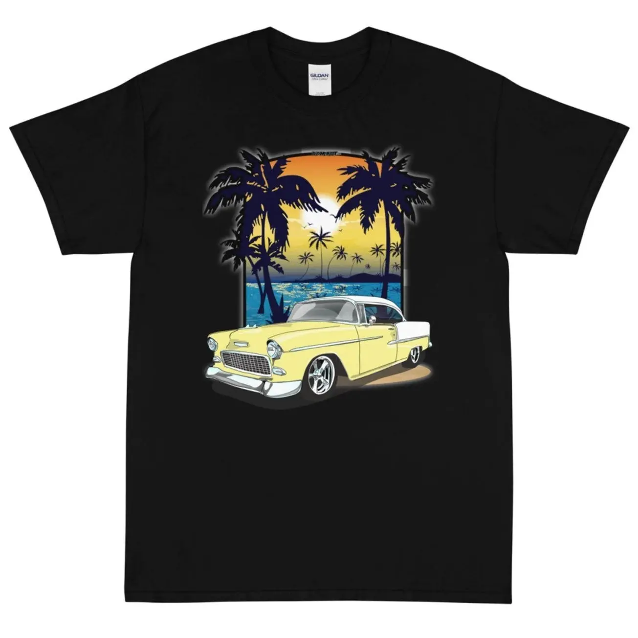 1955 Harvest Gold Yellow & White Bel Air  T-shirt  Sweatshirt Hoodie, Car Enthusiast and Fans Gift