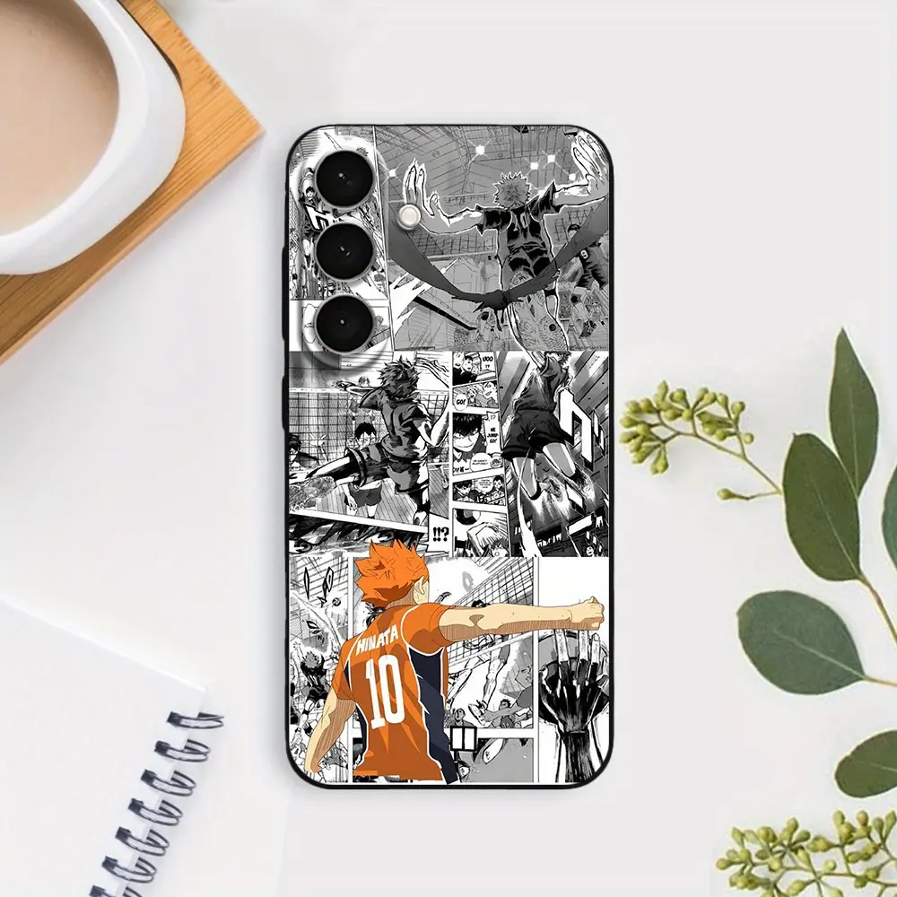 Haikyuu Creative printed mobile phone case, suitable for Galaxy S20/ S21/ S22/ S23/ S24/ S25 series, is a fashionable and lovely travel accessory, which is very suitable as a holiday gift for friends.