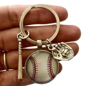 High-Quality Baseball Charms Keychain for Enthusiasts Durable Lightweight Sporty Style Keyring Attachment