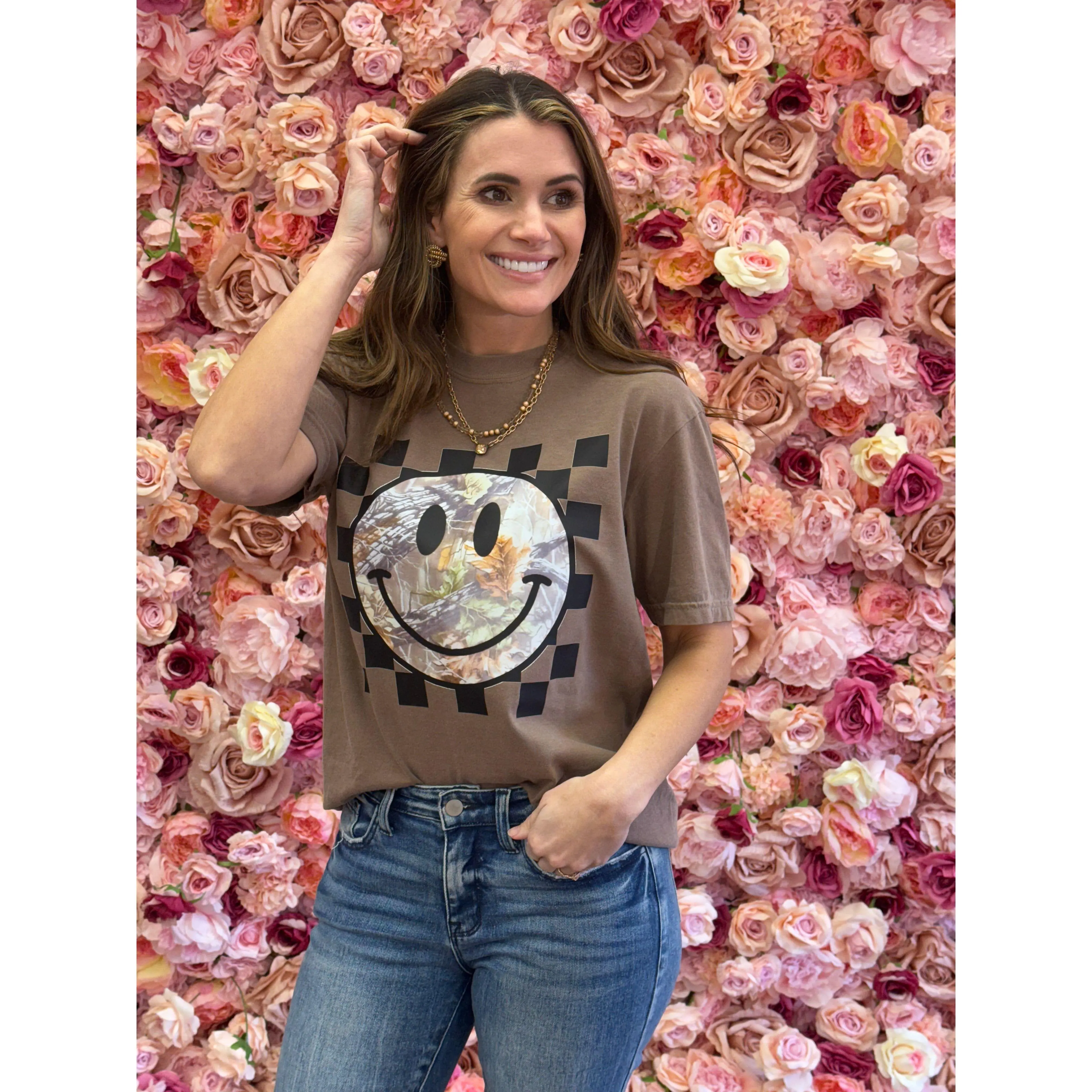 Camo Smiley Tshirt