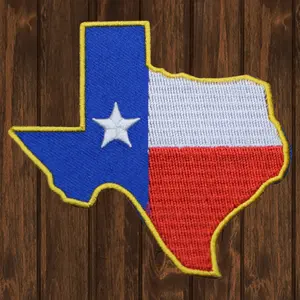 Texas State Embroidered Patch — Iron On