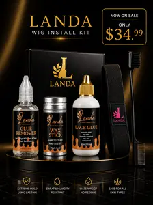 Landa wig kit for lace install 5 product lace front wigs