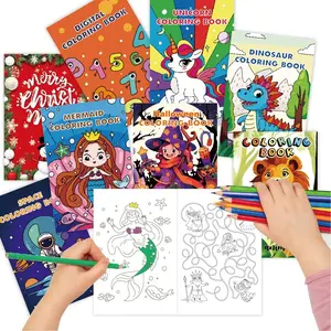 Colored Lead Coloring Book, Cartoon Graffiti Drawing Book, Enlightenment Festival Party Theme Event, Colored Lead Coloring Book Set, Different Theme Matching Set