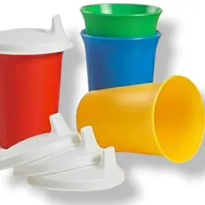 Bell Tumblers and Sipper Seal - set of 4 in primary colors