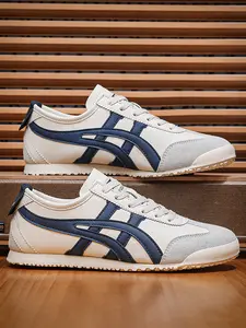 Men's Comfortable Versatile Casual Shoes - Textured Round-Toe Flat Sneakers, Agan Shoes, Comfortable Multi-Functional Everyday Commuting Sports Shoes | Men's Shoes | Footwear | Fashionable Sports Men's Shoes, Trending Shoes, Street Shoes, Streetwear Shoes