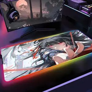 Wuthering Waves Chisa Mouse Pad Gamer Rgb 1000×500mm 900×400mm 800×400mm 600x300mm Desk Mat Back Light Led Mousepad Setup Gaming Accessories Deskmat Big Mousepad Backlight