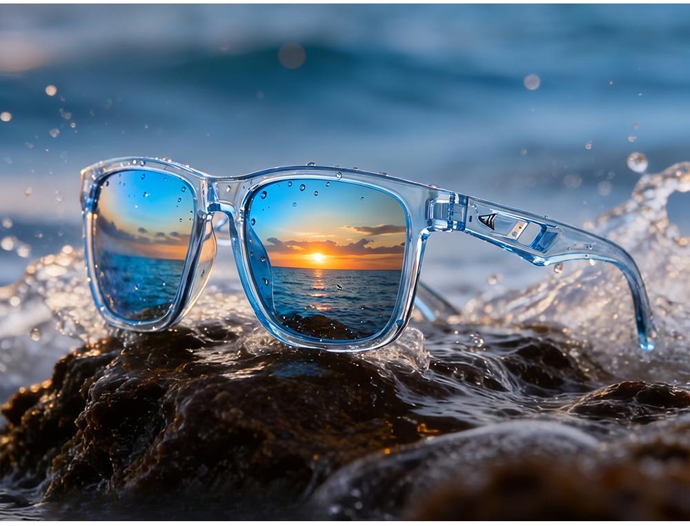 KastKing FlatRock Polarized Sports Sunglasses for Men, Women Sun Glasses Fishing Cycling Running with UV Protection