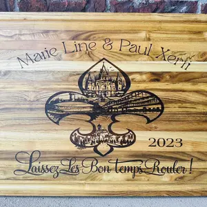 Custom laser engraved cutting boards
