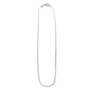 Bali Thick Rope Chain Necklace – Sterling Silver- 3MM