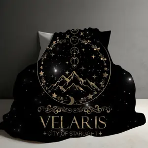 Velaris Blanket, ACOTAR Merch, The Night Court, A Court Of Thorns and Roses Gifts, SJM, City Of Starlight Plush Throw, Bookish Gifts For Her