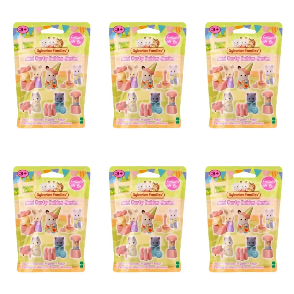 Sylvanian Families Mini Party Babies Series RANDOM 6 Blind Bags Calico Critters