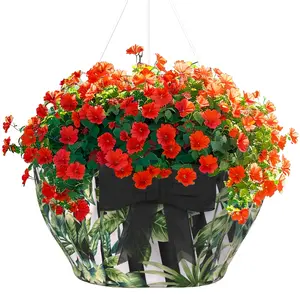 Hanging Basket Jacket - The Malibu - Bringing Beauty to Your Garden, Home, or Business. Simply pull the "jacket" over your Hanging Basket or Flowerpot and Elevate Your Style!