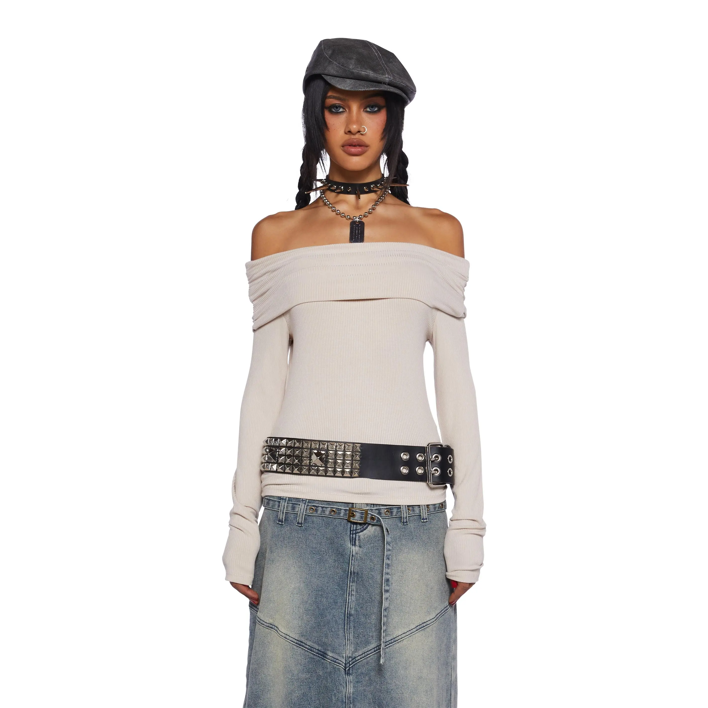 Rustic Soul Long Sleeve Top - White