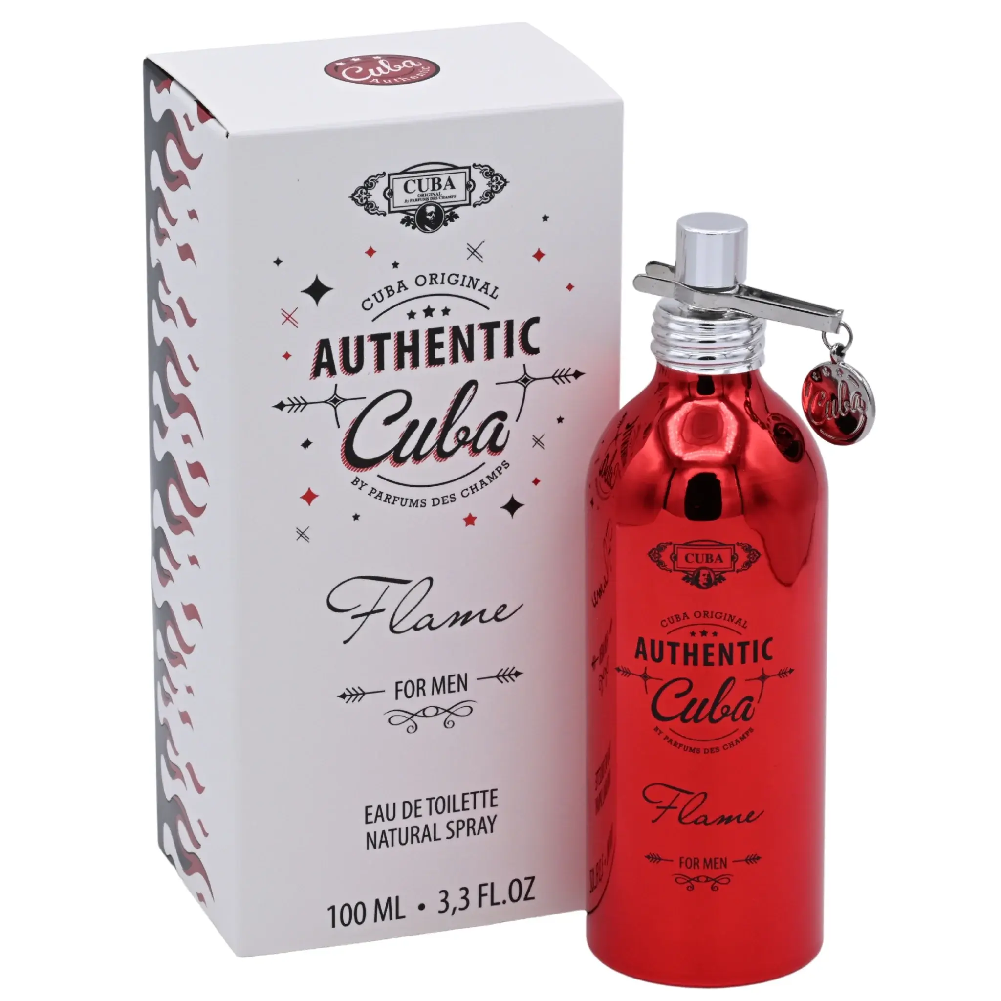 Cuba Authentic Flame EDT Spray Men 3.33 oz 100ml New Box