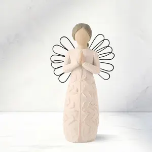 Angel Shaped Resin Ornament, Creative Desktop Decoration, Home Decor Statue for Living Room Bedroom, Room Decor, Home Decor