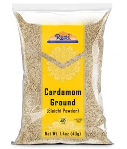 Rani Cardamom (Elachi) Ground, Powder Indian Spice 1.4oz (40g) ~ All Natural | No Color added | Gluten Friendly | Vegan | NON-GMO | Kosher | No Salt or fillers