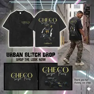 CHECO Racing Shirt Vintage Washed Tee, Formula 1 Streetwear Graphic, Motorsport Fan Gift Unisex