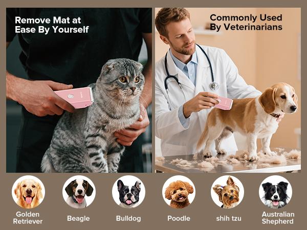 Feet Hair Trimmer, Dog Cat Clippers,Quiet Washable USB Rechargeable Cordless Dog Grooming Kit,Electric Pets Hair Trimmers Shaver Shears for Dogs and Cats