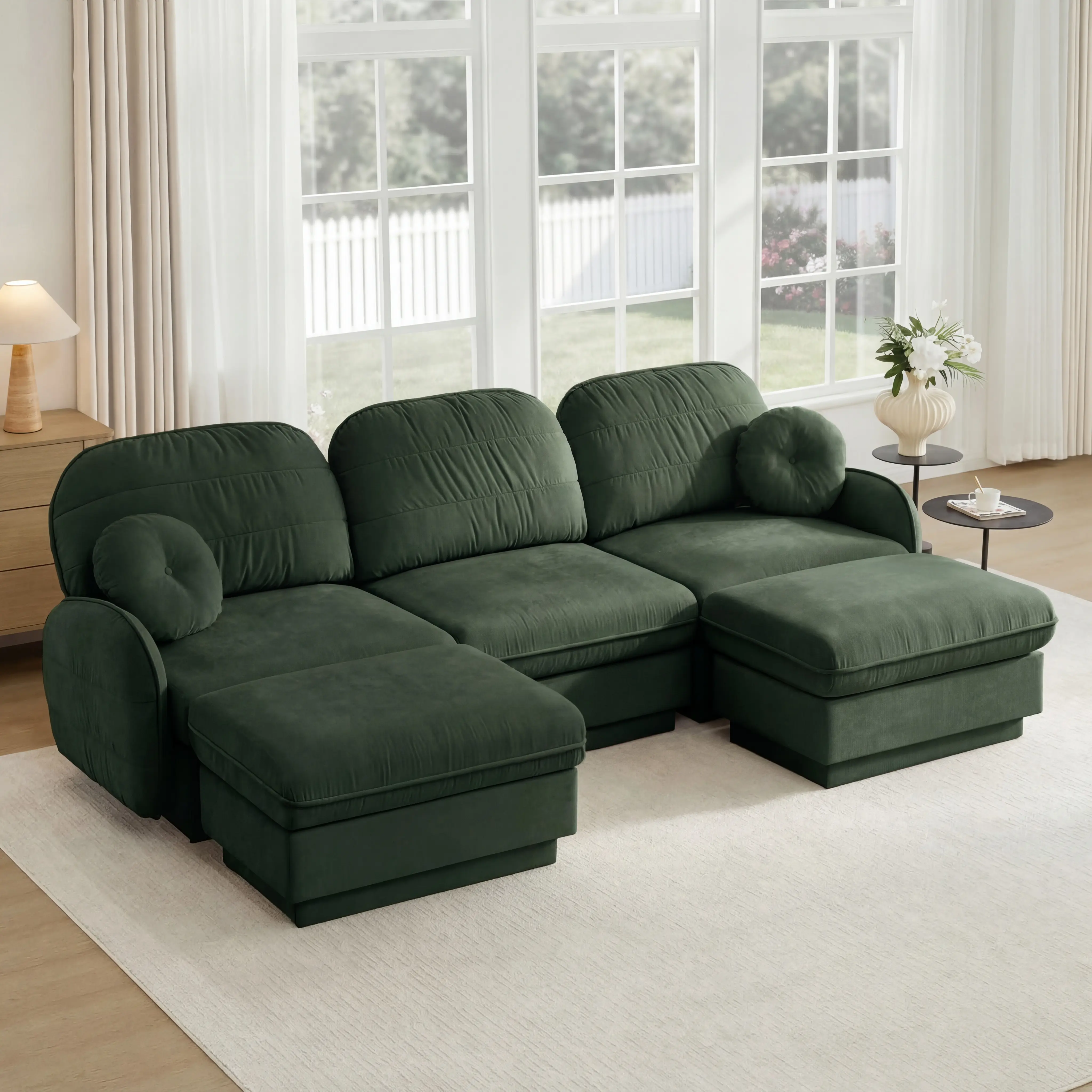 Green + Chenille + 3 Seat2