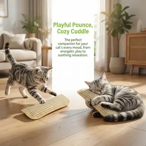 Catnip Pillow Toy for Cats - Interactive Chew & Scratch Mat for Endless Fun - Durable Catnip Dental Chew Toy for Healthy Teeth