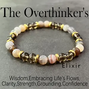 The Overthinker's Elixir Bracelet - Mental Clarity & Grounding Energy
