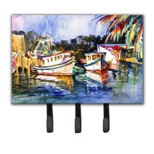 Carolines Treasures  Fly Creek Fish Market Leash & Key Holder