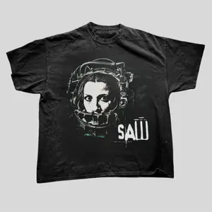 Saw Reverse Beartrap Tee, Vintage Horror Movie Shirt, Retro Y2K Graphic Tee, Unisex Streetwear